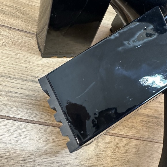 POSTER GIRL Toxic Behavior Platform Chelsea Boots Size 9 Chunky Black Dolls Kill - Picture 2 of 16